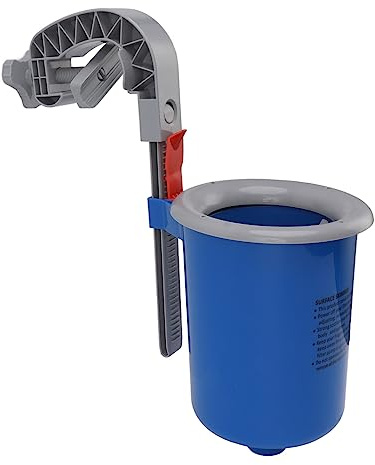 Robuster Oberirdischer Pool-Oberflächenskimmer, Wandmontierter Skimmer | Automatischer Skimvorgang durch Filterpumpenanschluss, Abnehmbarer Filterkorb für leichte Reinigung, Hochwertiger