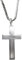 Silber Anhänger Kreuz 925 Sterling Silber mit SOFORTGRAVUR + VORSCHAU: Gravur eines Vornamens inklusive + Silber Trägerkette 42 cm
