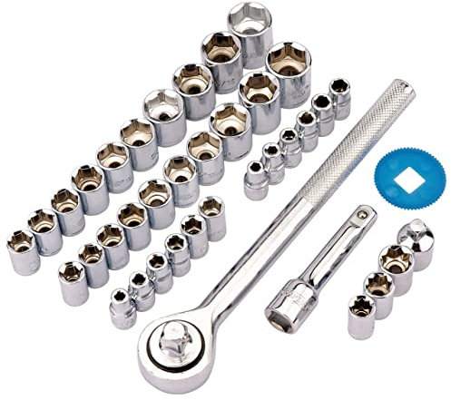 Draper 1 x 68836 1/4 3/ Sq Dr. Socket Set (39 Piece)