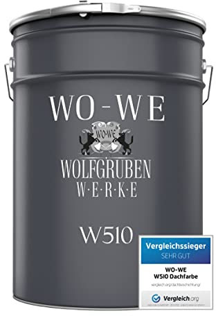 WO-WE Dachfarbe Sockelfarbe Dachbeschichtung W510 Tomaten Rot 5L