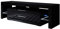 MB Muebles Bonitos, Mobile TV Selma, Soggiorno Moderno, LED RGB, Melamina, Finitura Lucida, Nero, 160x53x35cm