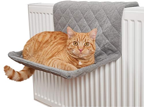PiuPet® Katzen Heizungsliege I Für Katzen bis 7kg geeignet I Für alle gängige Heizkörper I Katzenhängematte für die Heizung I Hängematte für Katzen | Katzen Hängematte, Katzen Schlafplatz