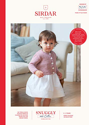 Sirdar Snuggly 100% Cotton Knitting Pattern Booklet - 5271 Cardigans