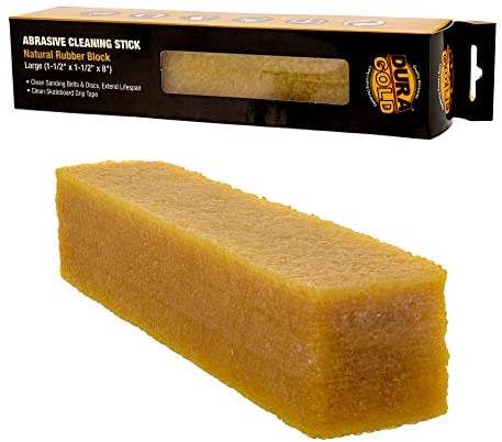 Dura-Gold Bastone abrasivo per la pulizia di dischi abrasivi, nastri di carta vetrata, skateboard, 20,3 cm di lunghezza, gomma naturale per pulire il nastro adesivo, sporco, sporcizia, detriti,