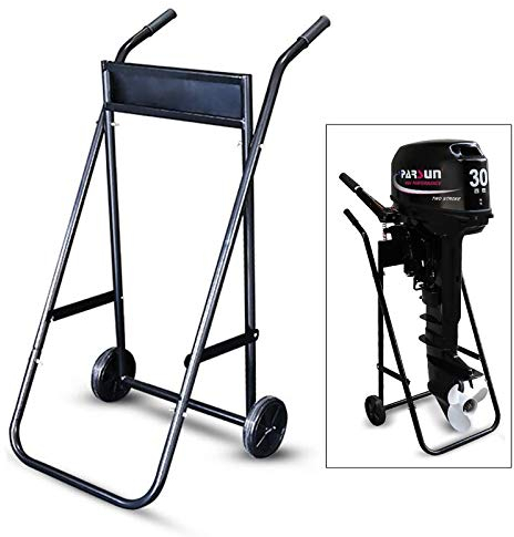 Außenbordmotor Transportwagen Außenborder Wagen Aussenborder Trolley,Klappbar Engine Trolley Motorwagen bis 50 kg, 28 mm EDC-behandelter Stahlrahmen