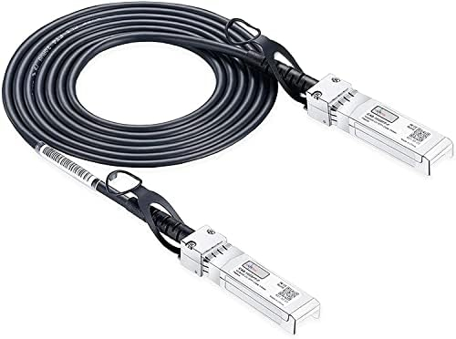 Elfcam - 10G SFP+ auf SFP+ DAC kompatibel 10G DAC SFP+ zu SFP+ kompatibles Kupfer passiv AWG24 Twinax Kabel, Kompatibel für Cisco, Juniper, Mikrotik, Huawei (10M)