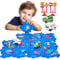 hahaland Auto Spielzeug Autorennbahn 12 PCS DIY Dinosaurier Puzzle Bahn Spielzeug ab 3 Jahre, Autobahn Kinder Montessori Spielzeugauto,Toy Track Kinderspielzeug ab 3 4 5 6 Jahre Junge Mädchen