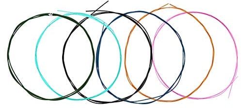Cuerdas de Guitarra Clásica, 6 Juegos de Cuerdas de Nailon de Aleación de Tensión Normal Colorida para Guitarra Clásica