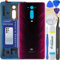 LUVSS Tapa Trasera Vidrio para Xiaomi Mi 9T / 9T Pro Cubre Bateria Reemplazo Kit de Reparación (Rosa)