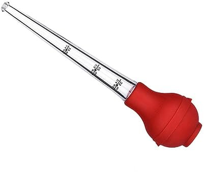 Zerodeko Turkey Seasoning Pump Large Grill Tools Turkey Buster Meat Marinade Injector Baster Sauce Cooking Mini Turkey Roast Oven Light Bulb Drip Oil Seasoning Tube Liquid Poultry