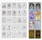 GLOBLELAND Tarotkarten Stempel Zum Basteln von Karten Magische Wahrsagerei Klare Stempelsiegel 5.83x8.27 (5) cm Transparente Stempel Für DIY Scrapbooking Fotoalbum Tagebuch Heimdekoration