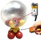 Globo de revelación de género, explosor gigante, bolas de explosión de control remoto, lanzador inalámbrico de tierra, control remoto de globo explosivo, driver. (1 control 4)