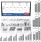 Glarks 100pcs Stainless Steel Extension Springs with Double Hook Sets 25 Sizes Small Spring Tension Spring Wire Assortment for Machinery Construction Industrial