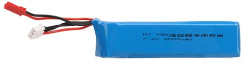 3000mAh 7.4V LiPo Battery for FLYSKY X9D Plus Transmitter, Remote Controller Lithium Battery Replacement with Overcharge, Short Circuit, Large Capacity