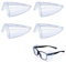 YUGUOLAN 2 Paar Seitenschutz Für Brillen, Windschutz Brille, Seitenschutz Für Brillen, Sonnenbrille Seitenschutz, Antischwindelbrille, Schutzbrille Mit Seitenschutz, Für Kleine Bis Mittlere Brillen