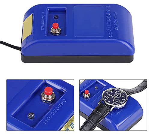 TIKATARER Uhren-Entmagnetisierer, Uhren-Reparatur-Set, Professioneller Mechanischer Armbanduhr-Entmagnetisierer, Professioneller Uhren-Entmagnetisierer, Uhren-Reparatur-