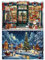 KiKiHong 2 Pièces Diamond Painting Noël 5D Diamond Painting pour Adultes Enfants,Peinture Diamant Noel,Diamant Strass Point de Croix Cristal Painting,Murale Décoration,30x40 cm