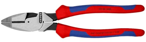 KNIPEX Kraft-Kombizange Lineman's Pliers amerikanisches, 09 02 240 SB | Mit Comfort-Griffen 240 mm