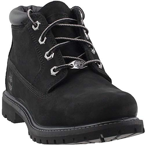 Timberland Nellie Waterproof (Wide Fit), Women’s Chukka Boots, Black (Black Nubuck), UK (37.5 EU)