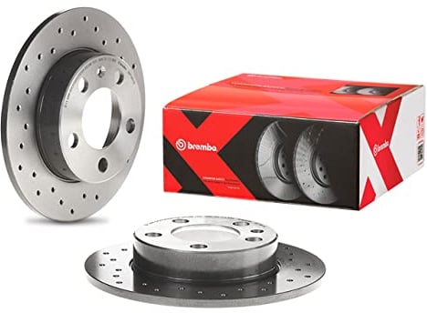 Brembo 08.7165.11 Hintere Bremsscheibe mit UV Lackierung, Anzahl 2