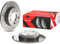 Brembo 08.7165.11 Hintere Bremsscheibe mit UV Lackierung, Anzahl 2