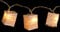 GURU SHOP LED Lichterkette Lampions - Square Naturweiß, 6x4x4 cm, Lichterketten