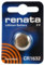 Knopfzelle RENATA CR 1632 mit Lithium/ 3.0V/ 125 mAh