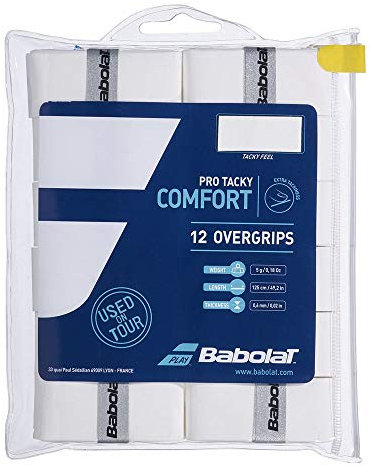 Babolat Pro Tacky 12er weiß Overgrip, One Size
