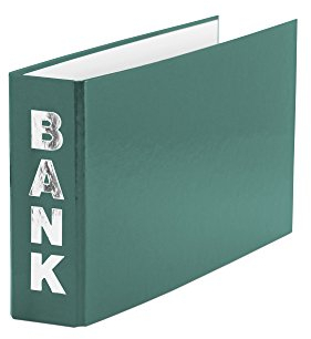 Bankordner / 140x250mm / für Kontoauszüge / Farbe: grün