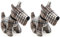 Nicola Spring Bentley The Dog Door Stop - 30 x 24cm - Brown - Pack of 2 - Indoor Vintage Interior Decorative Animal Weighted Door Stopper for Home, Office Doors