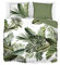 Snoozing Palm Leaves Parure de lit en flanelle avec 2 taies d'oreiller 60 x 70 cm Vert 240 x 200/220 cm