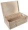 WooDeeDoo Extra Large Deep Wooden Storage Chest With Lid and Handles – 60 x 40 x 23 cm Natural Pine Box for Toys Crafts Bedroom Organisation – Unfinished Decorative 47L Container