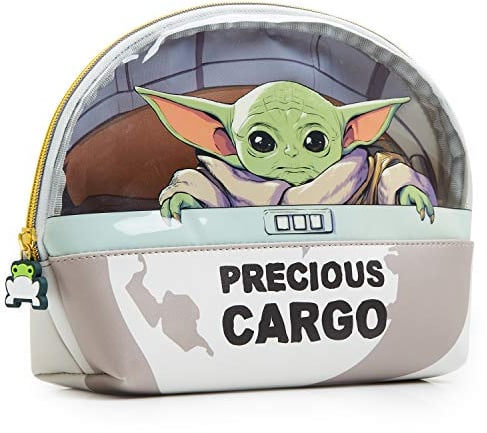 The Mandalorian Kulturbeutel Baby Yoda – Geschenkidee Geek Star Wars Baby Yoda, Grau, Einheitsgröße, Grau, Taille Unique