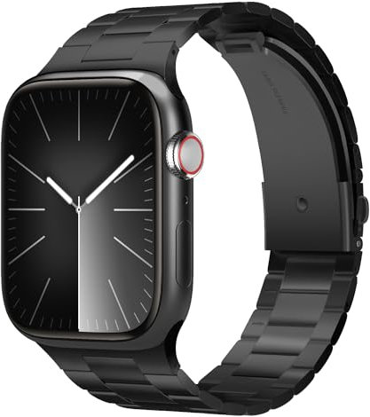 elago Metal Strap Cinturino compatibile con Apple Watch Serie 10/9/8/7/6/5/4/3/2/1/SE (42mm 41mm 40mm 38mm), Banda in Metallo Premium, Acciaio Inossidabile, Unisex Regolabile