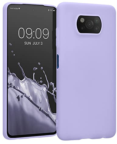 kwmobile Hülle kompatibel mit Xiaomi Poco X3 NFC/Poco X3 Pro Hülle - weiches TPU Silikon Case - Cover geeignet für kabelloses Laden - Pastell Lavendel