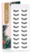 EMEDA Faux cils naturels Bande transparente 10 paires Faux cils naturels Faux-cils Soft Wispy Multipack Cils Cateye Cils Demi Wispies Faux-cils (DEMI)