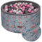 Flumi Personalisierte Bällebad Baby ab 1 Jahr - Bällepool Kinder 90x40cm mit 200 Bällebad Bälle ∅ 7cm in EU hergestellt - Oeko-TEX und CE-Zertifiziert - (Rehe)