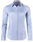 Vincenzo Boretti Bluse, modern-fit/leicht tailliert, Hemdkragen, gestreift - bügelleicht weiß/blau 40