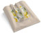 easyprint Tragetasche | Stoffbeutel bedruckt | Design Les Citrons | Zitronen | lange Henkel | Weiß | Jutebeutel | Einkaufstasche | Shoppingtasche (Natur)