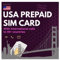 travSIM USA SIM card (uses the T-Mobile network), 50 GB mobile data with 4G/5G speeds, SIM card for the USA with unlimited conversations and SMS in the USA (7 Days)