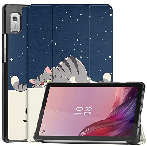 Case2go - Funda Compatible con Lenovo Tab M8 4th Gen (8 Inch) - Fundas para tabletas - Polipiel Caso - Good Night