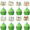 Xsstarmi 40 Pack Woodland Animals Cupcake Toppers Welcome Baby Birthday Cupcake Toppers Woodland Animals Forest Jungle Animals Theme Baby Shower Birthday Party Cupcake Decorations