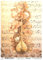 Josys Bastelmärchen Reispapier A4 Strohseide Decoupage Notenschlüssel Noten Vintage Gold RE5553