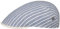 LIERYS Twotone Stripes Flatcap - Mehrfarbige gestreifte Schirmmütze - Made in Italy - Damen und Herren - Frühjahr/Sommer blau L (58-59 cm)