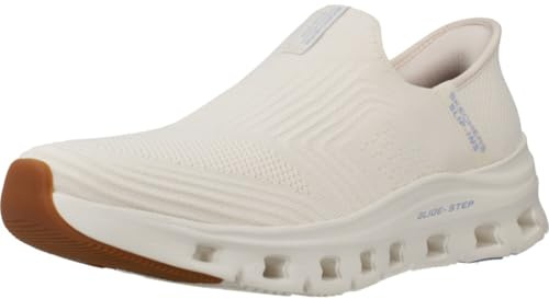 Skechers Damen Glide-Step Pro Everyday Citizen Slip-InTurnschuhe, Natural Knit/Periwinkle Trim, 41 EU
