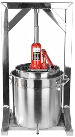 Pressoir à fruits Pressoir à vin en acier inoxydable 12 L – Pressoir à fruits Pressoir à baies Pressoir à légumes Pressoir alimentaire