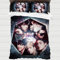 XYOK BTS Kinder Bettwäsche K-Pop Bettbezüge Mikrofaser Bettwäsche Sets Kissenbezug Schlafzimmer dekorative 3-teilig Mädchen Geschenke (Kpop, 135x200cm)