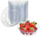 MATANA 40 Small Clear Hard Plastic Serving Party Bowls (360ml / 12oz) - Perfect for Nibbles, Desserts, Snacks, Candy, Nuts, Antipasti, Sweets - Elegant & Reusable