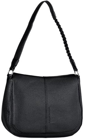 TOM TAILOR Denim Neda Damen Satteltasche Umhängetasche Klein Schwarz
