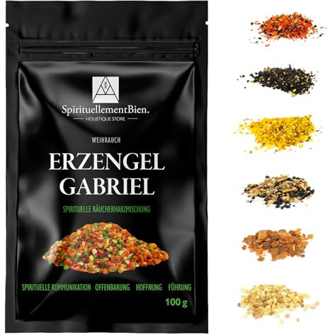 Weihrauch Erzengel Gabriel – Heiliges & Authentisches Harz in Körnerform 100 g – Für Räuchergefäß oder Duftbrenner – Spirituelle Kommunikation – Offenbarung – Hoffnung – Führung